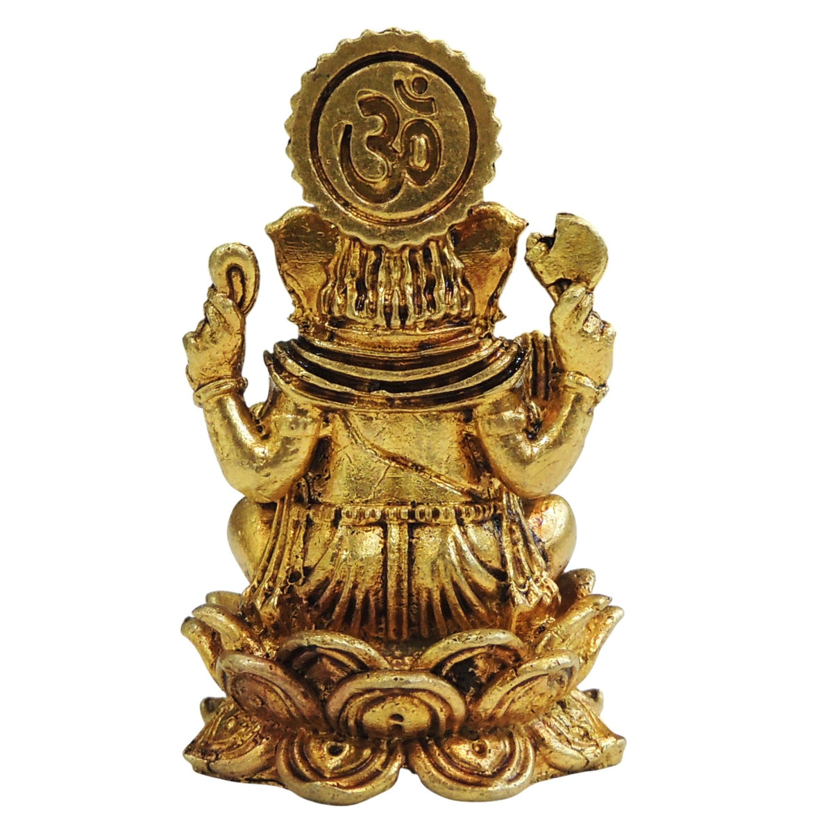 Brass Showpiece Ganesh Ji Statue - 1.5*1.5*2.5 Inch (BS1895 G)