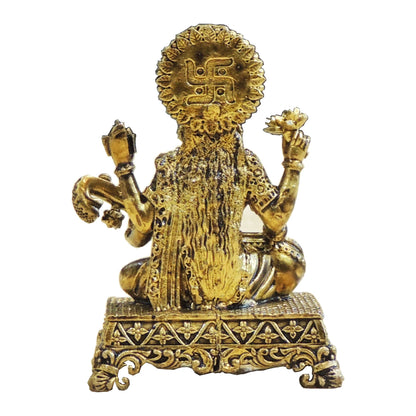 Brass Saraswati Ji Idol Statue ? Small Size for Home Temple - 2*1.5*2.5 Inch (BS1920 F)