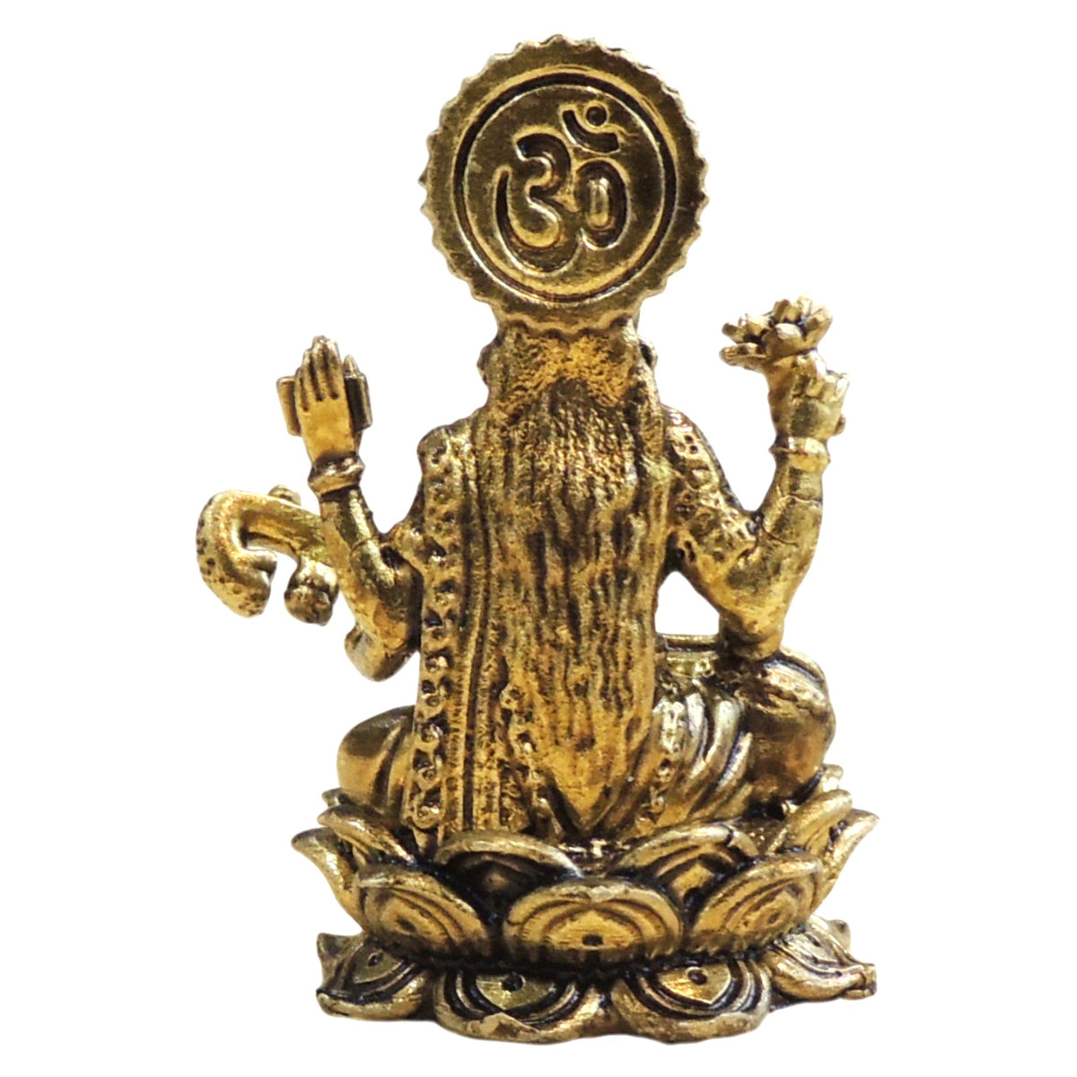 Mini Brass Saraswati Ji Idol Statue for Gifting - 1*1*1.5 Inch (BS1923 C)