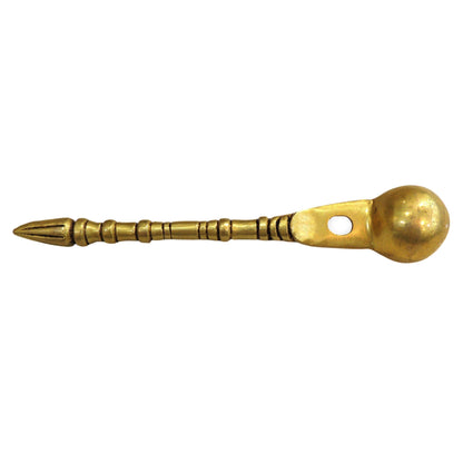 Brass Ghee Spoon for Pooja & Kitchen Use - 7.5*1.2*0.5 Inch (BS1944 C)