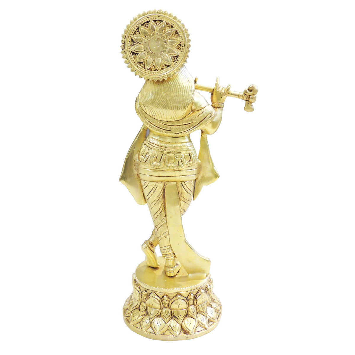 Brass Krishna Ji Idol Statue - Religious God Showpiece - 4*4*12 Inch (BS1949 K)