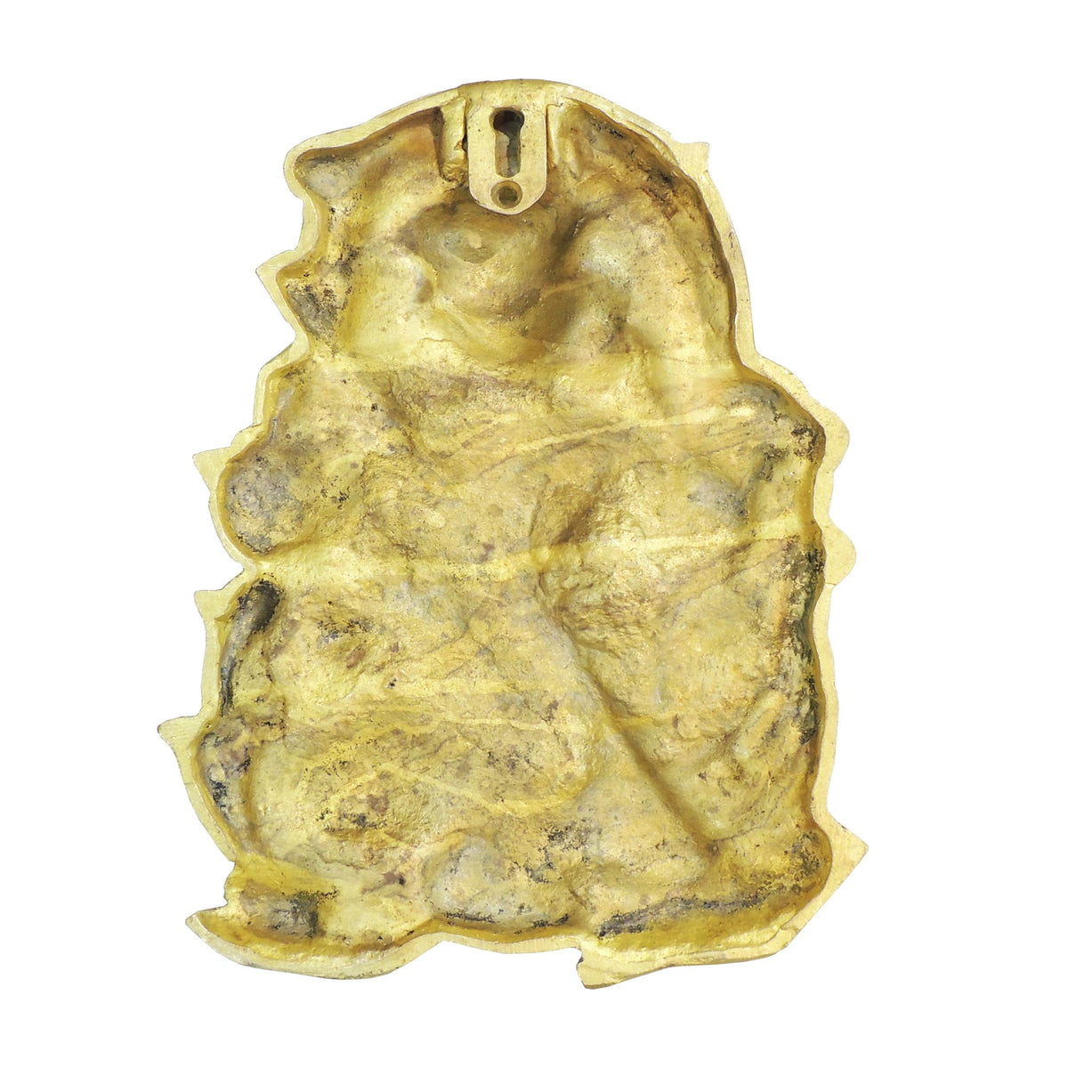 Brass Saraswati Ji Wall Hanging Plate - Goddess Idol Decor - 8*1*10.5 Inch (BS1954 F)