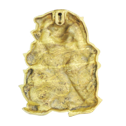 Brass Saraswati Ji Wall Hanging Plate - Goddess Idol Decor - 8*1*10.5 Inch (BS1954 F)