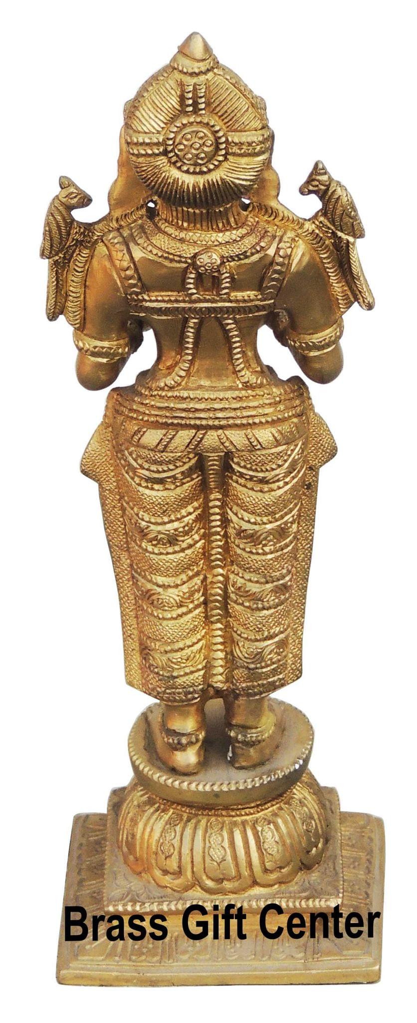 Brass Showpiece Deep Lady Statue - 3.5*3.7*10.3 Inch (BS208)