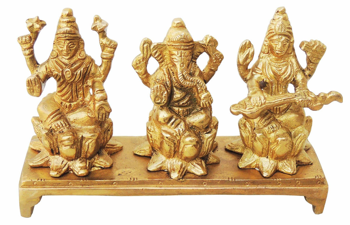 Brass Showpiece LGS Statue - 5*1.5*3.4 Inch (BS242)