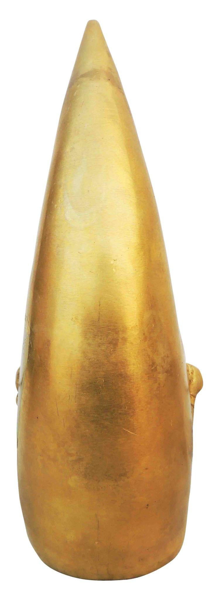 Brass Showpiece Teeth Ganesh, Dant Ganesh God Idol Statue - 3.3*3.5*8.4 Inch (BS247)