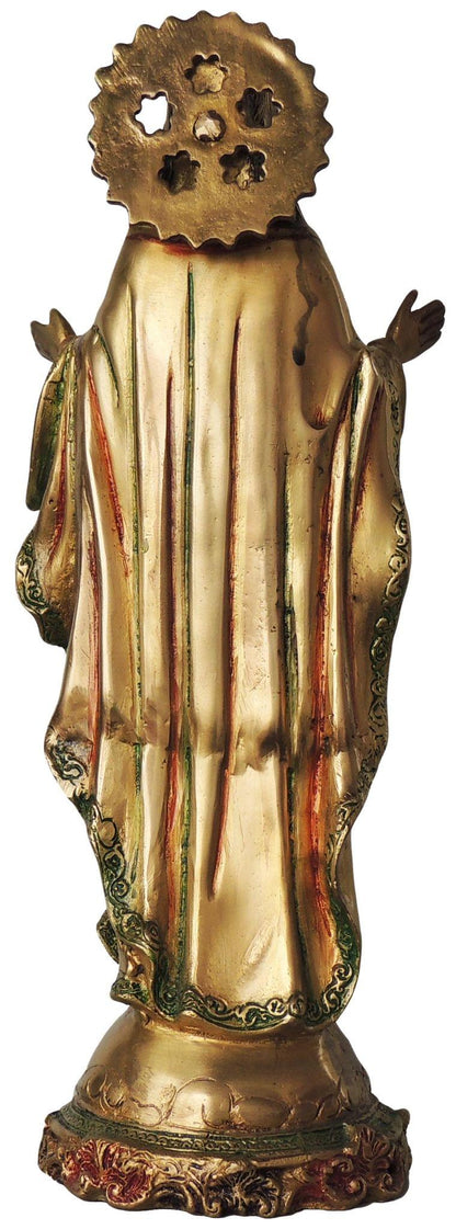 Brass Showpiece Jesus Big Colour Statue - 5*5.5*16 Inch (BS287)