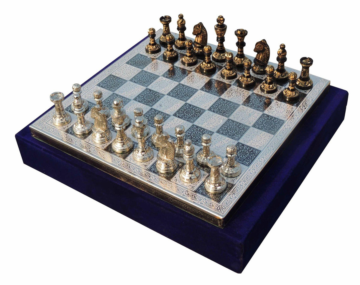 Brass Chess - 11.8*11.8*3.8 inch (BS363 C)