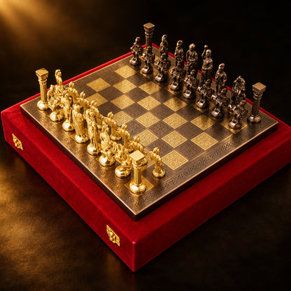 Brass Chess Gold Copper  - 12*12*1 inch (BS363 E)