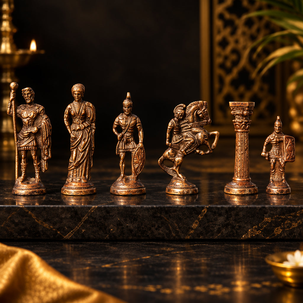 Brass Chess - 13.5*13.5*4 inch (BS363 H)