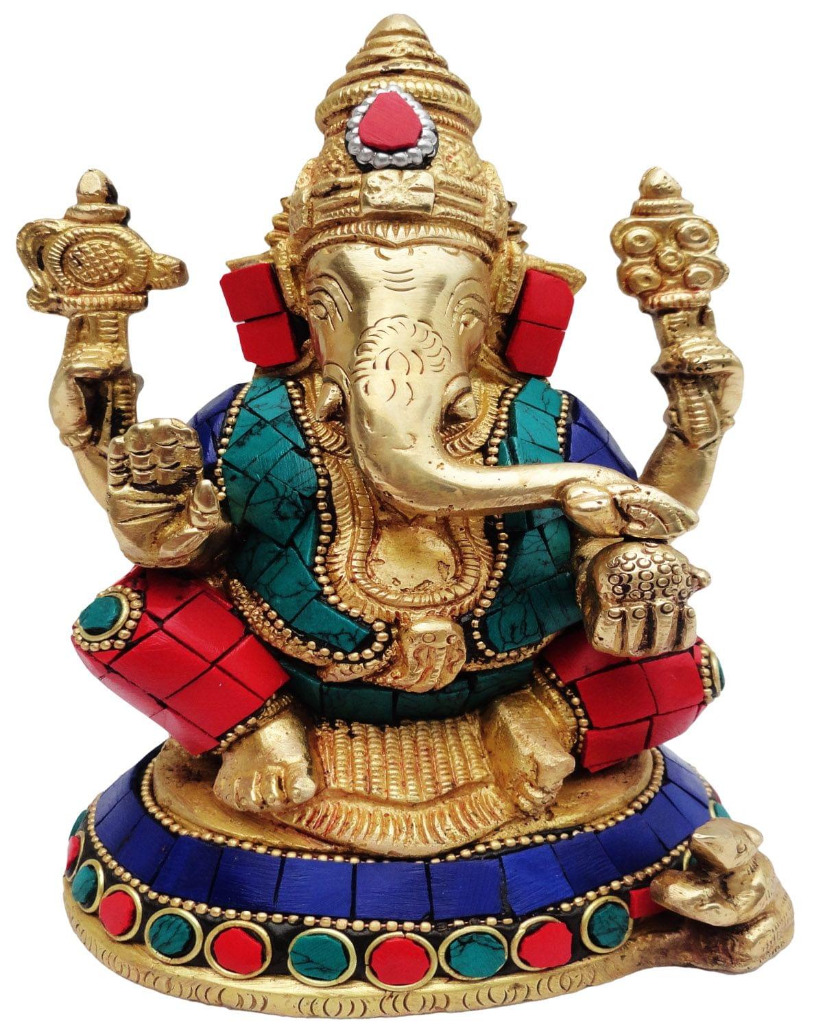 Ganeshji Stone-3.5*4*6.5 Inches (BS376)