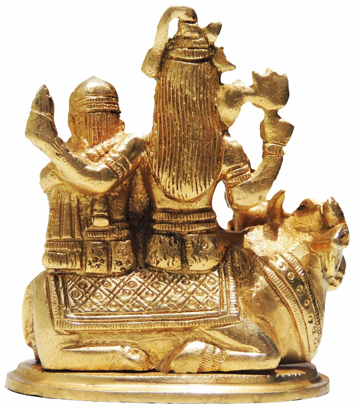 Brass Showpiece Shiv Parivar Idol Statue  - 2.5*3.5*4 inch (BS381)