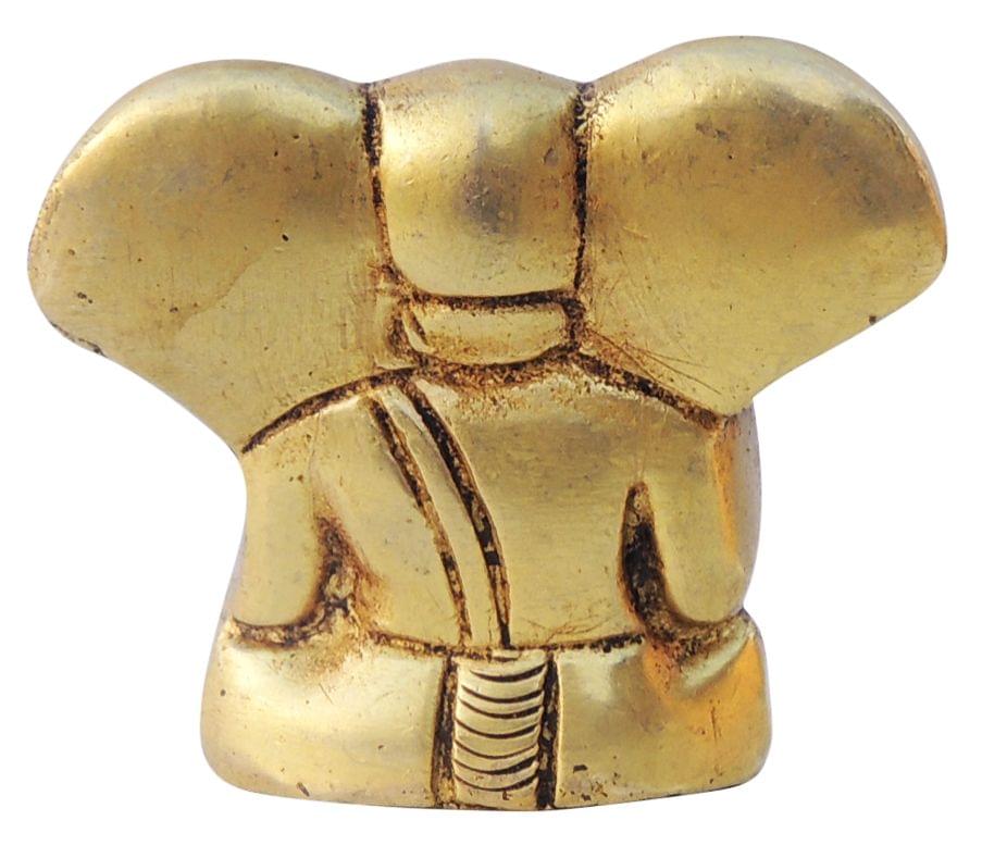 Brass Showpiece Ganesh Ji God Idol Statue - 2*0.8*1.8 inch (BS398)