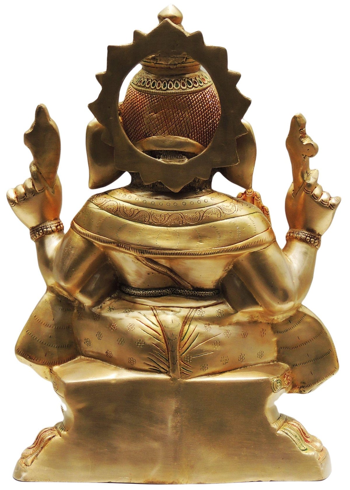 Brass Showpiece Ganesh Ji Statue - 15*10*22 Inch (BS407)