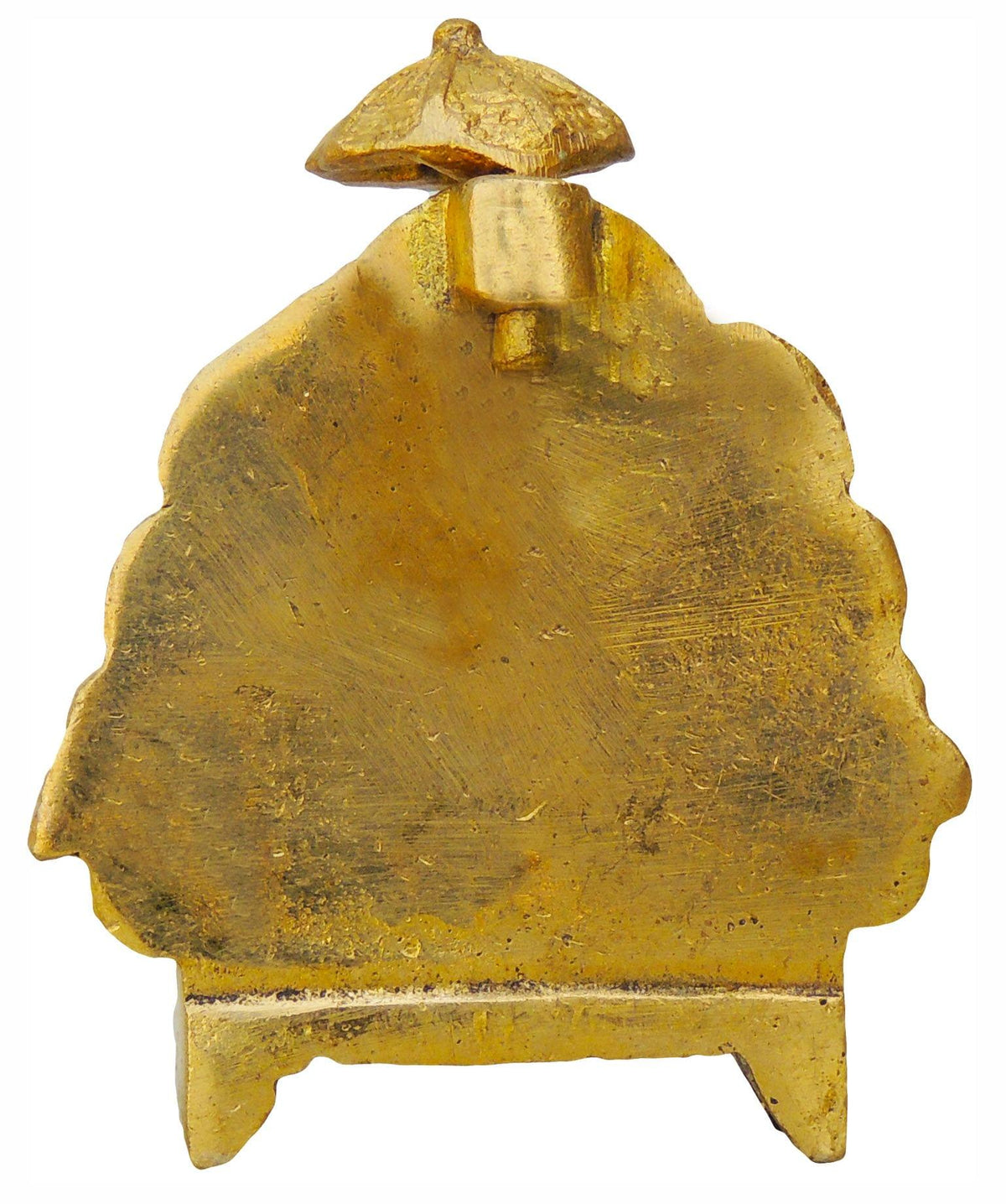 Brass Showpiece Laxmi Ji with Chati God Idol Statue - 2.5*1*3 inch (BS416)