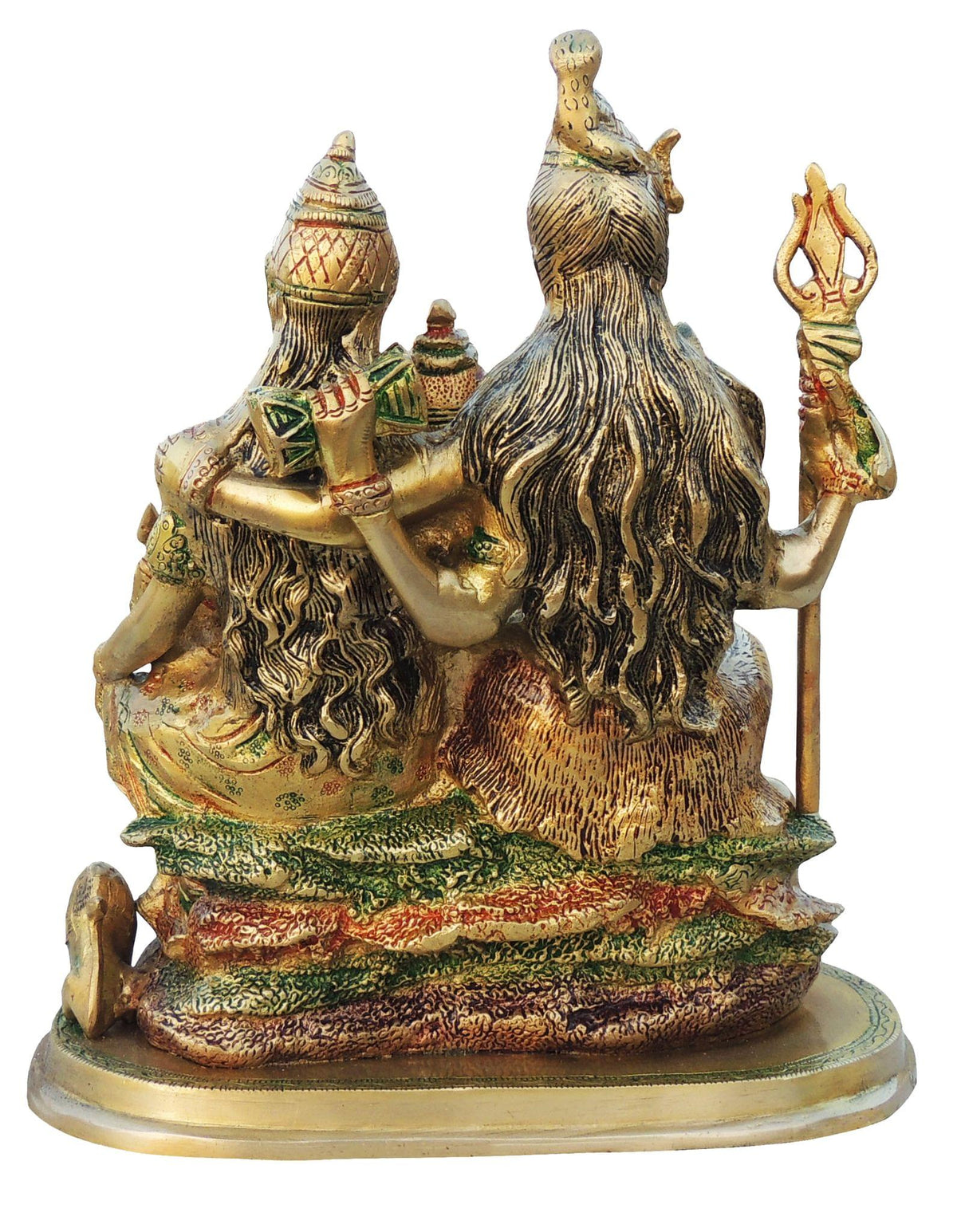 Brass Showpiece Shiv Parivaar Idol Statue  - 10.8*6*13 inch (BS419)