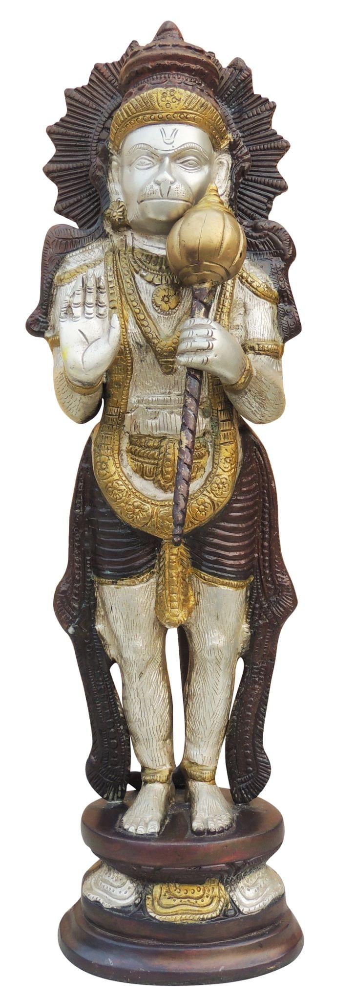 Brass Showpiece Hanuman Ji Statue - 5*4*17 Inch (BS487)