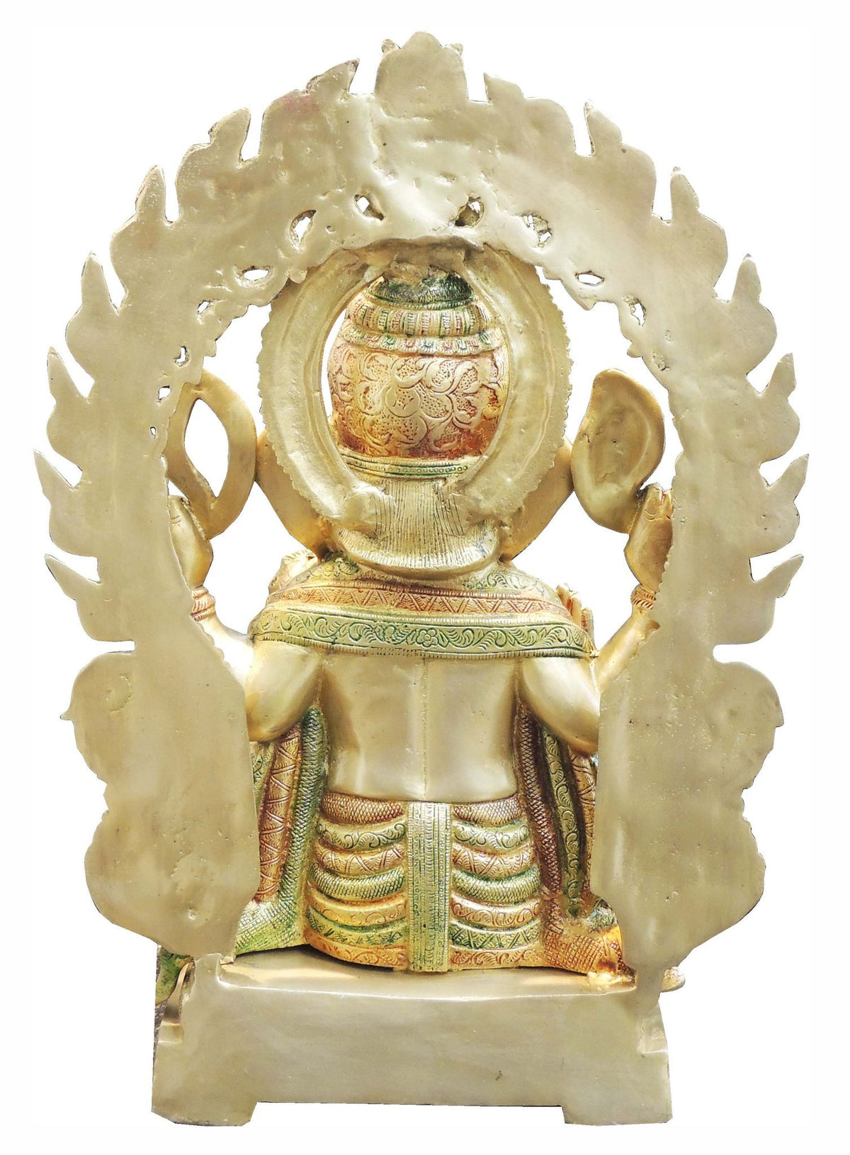 Brass Showpiece GaneshJi with Base God Idol Statue - 11*8*18 inch (BS492 C)