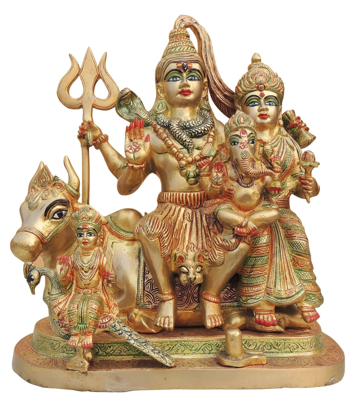 Brass Shiv Parivar - 13*7.5*14 Inch (BS493 H)