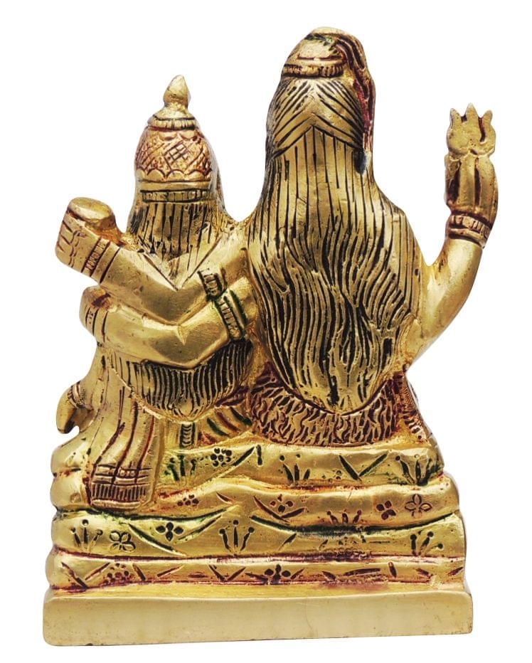 Brass Showpiece Shiv Parivar Statue - 4*2*5.2 Inch (BS493 O)