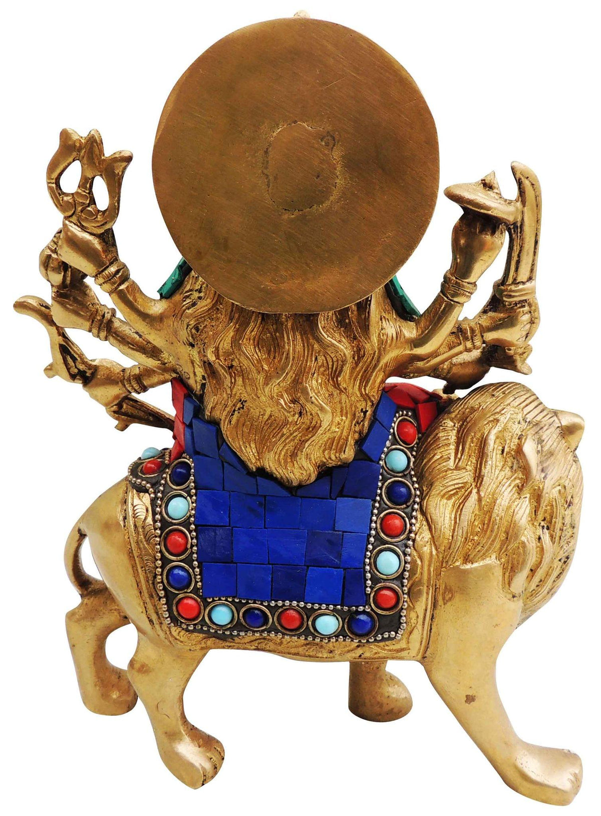 Brass Showpiece Durga Ji God Idol Statue - 6.5*3*8 inch (BS523)