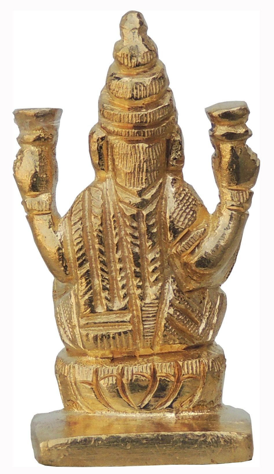Brass Showpiece Laxmi Ji Statue - 1.5*1*2.5 Inch (BS586 A)