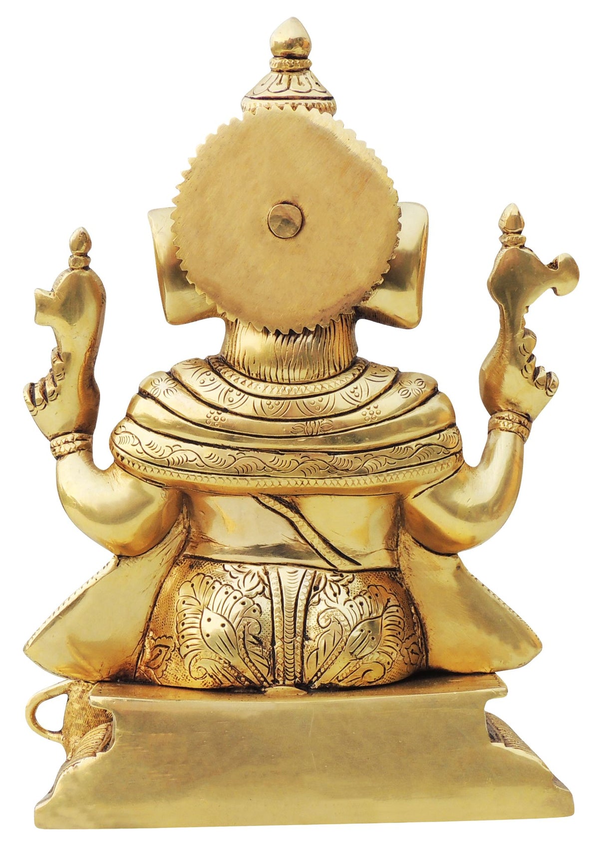 Brass Showpiece Ganesh Ji Big Statue - 7*5.6*10.2 Inch (BS604)