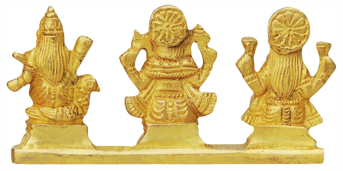 Brass Showpiece LGS On Same Base God Idol Statue - 4*1*2 inch (BS644)