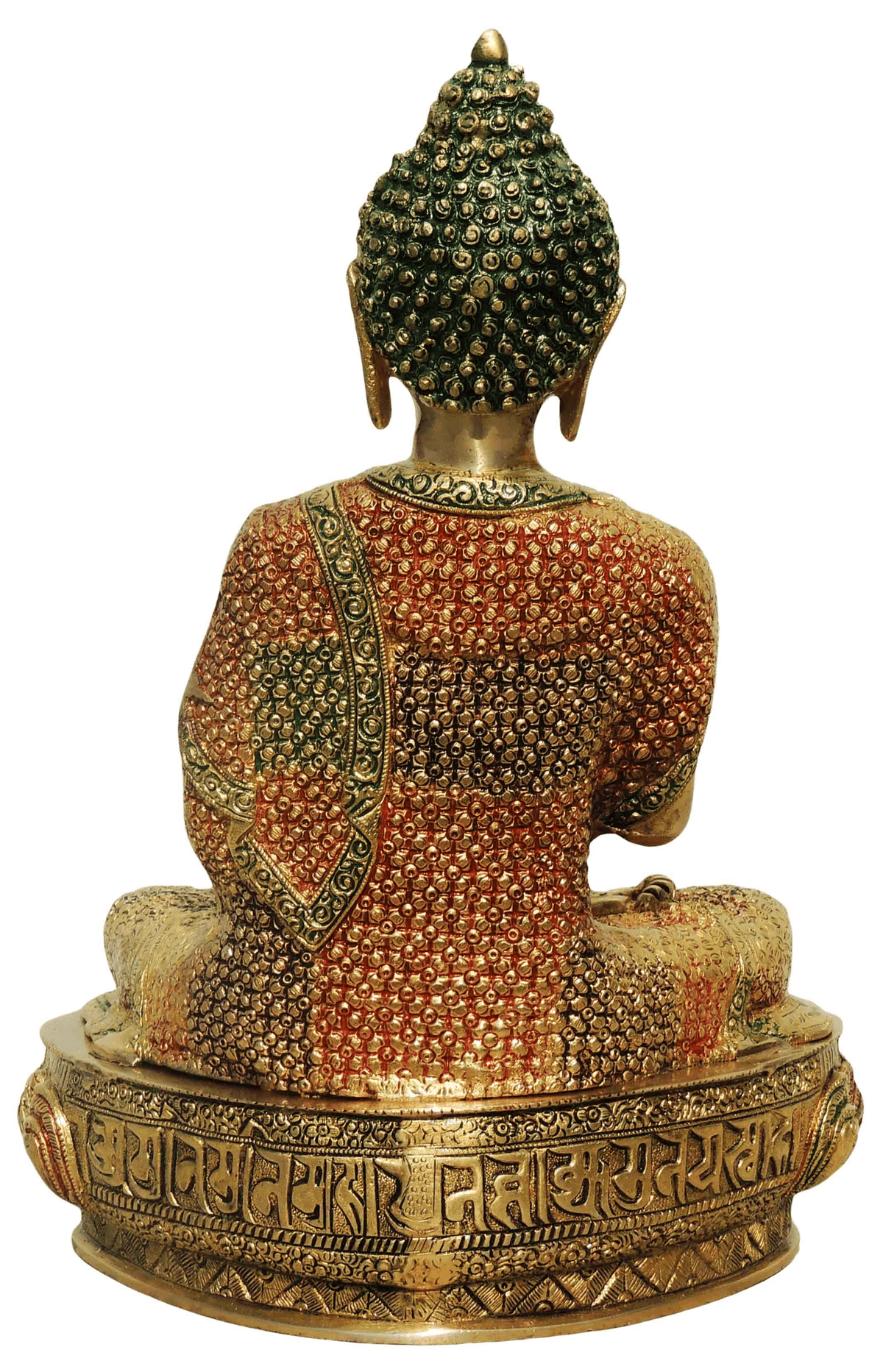 Brass Showpiece Buddha Big Statue  - 11*7.5*16 inch (BS660 D)