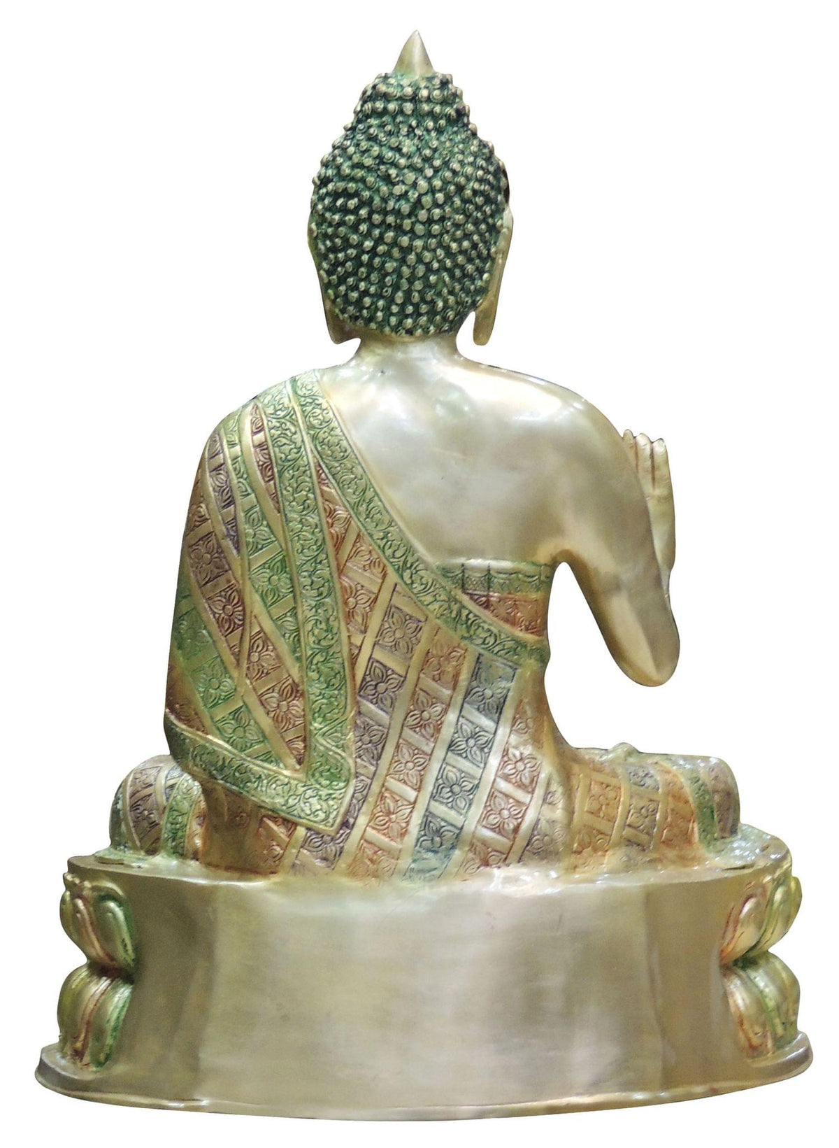 Brass Showpiece Buddha Statue - 22*14*29 Inch (BS660 F)