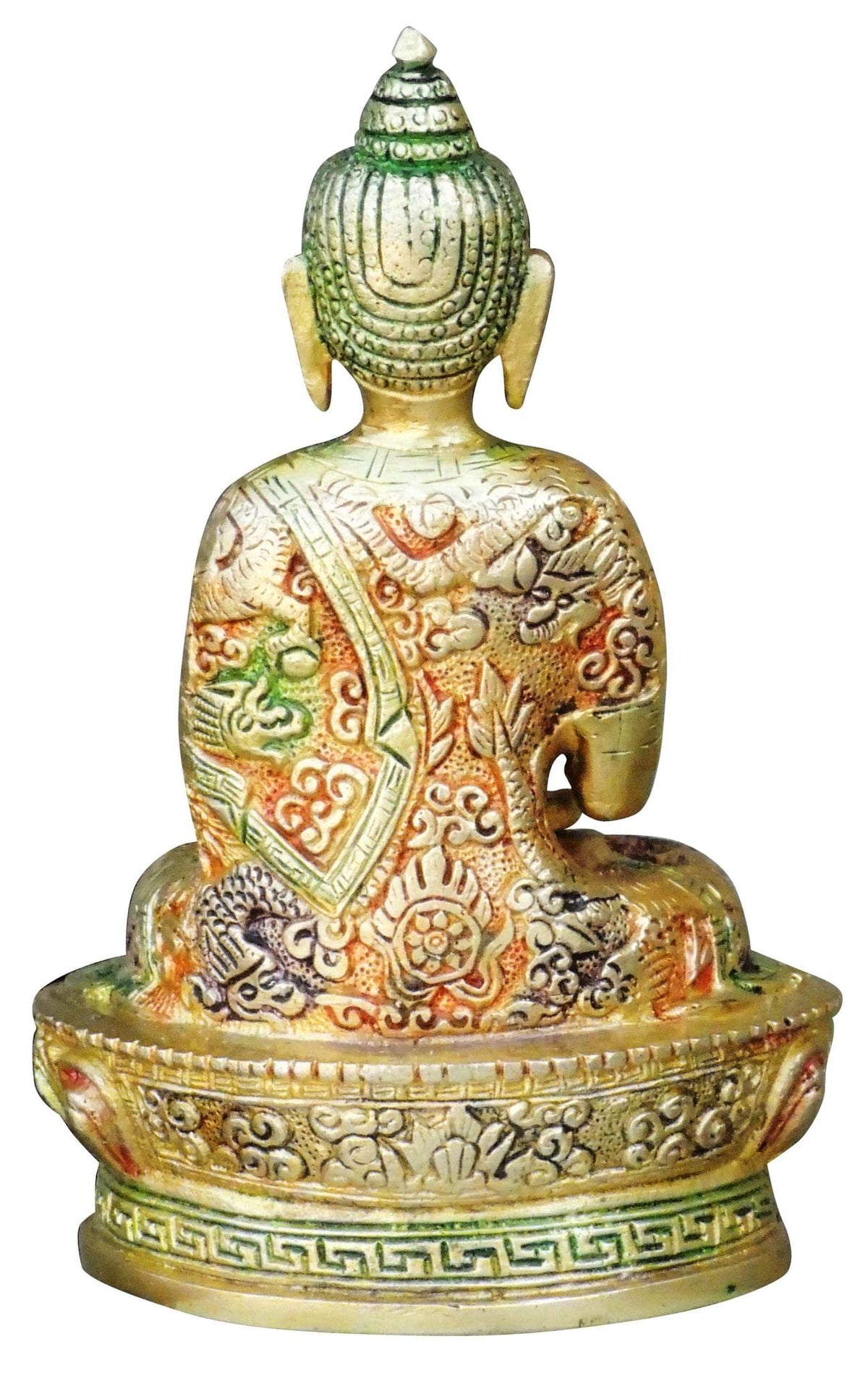 Brass Showpiece Buddha Statue  - 4.4*3*6.8 inch (BS660 X)