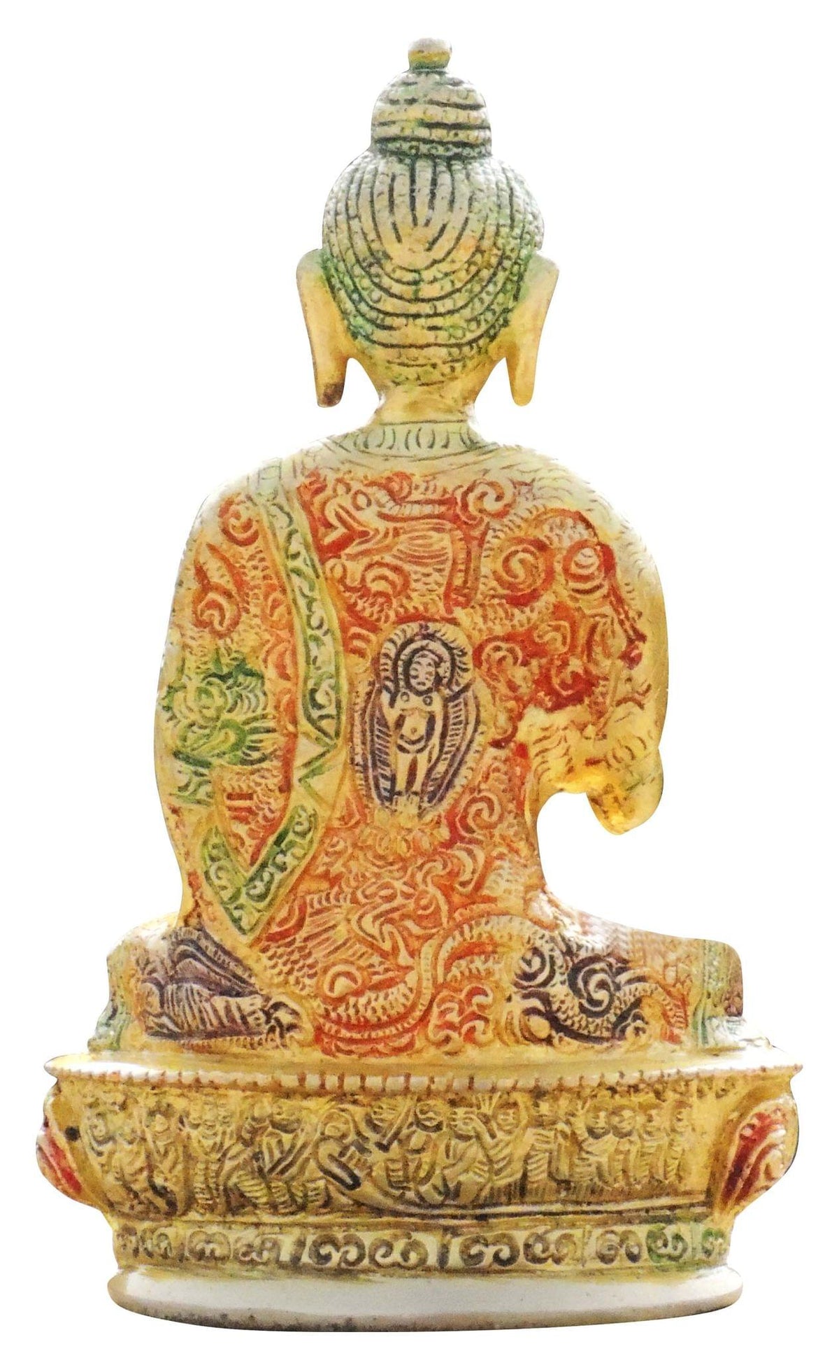 Brass Showpiece Buddha Statue  - 4.7*3*7.7 inch (BS660 Y)