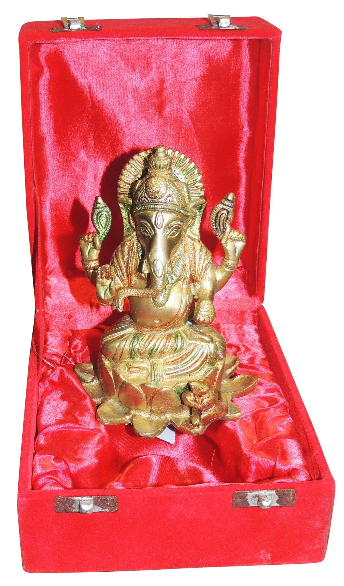 Brass Showpiece Ganesh Ji Statue  - 4.5*4*6 Inch (BS664 B)