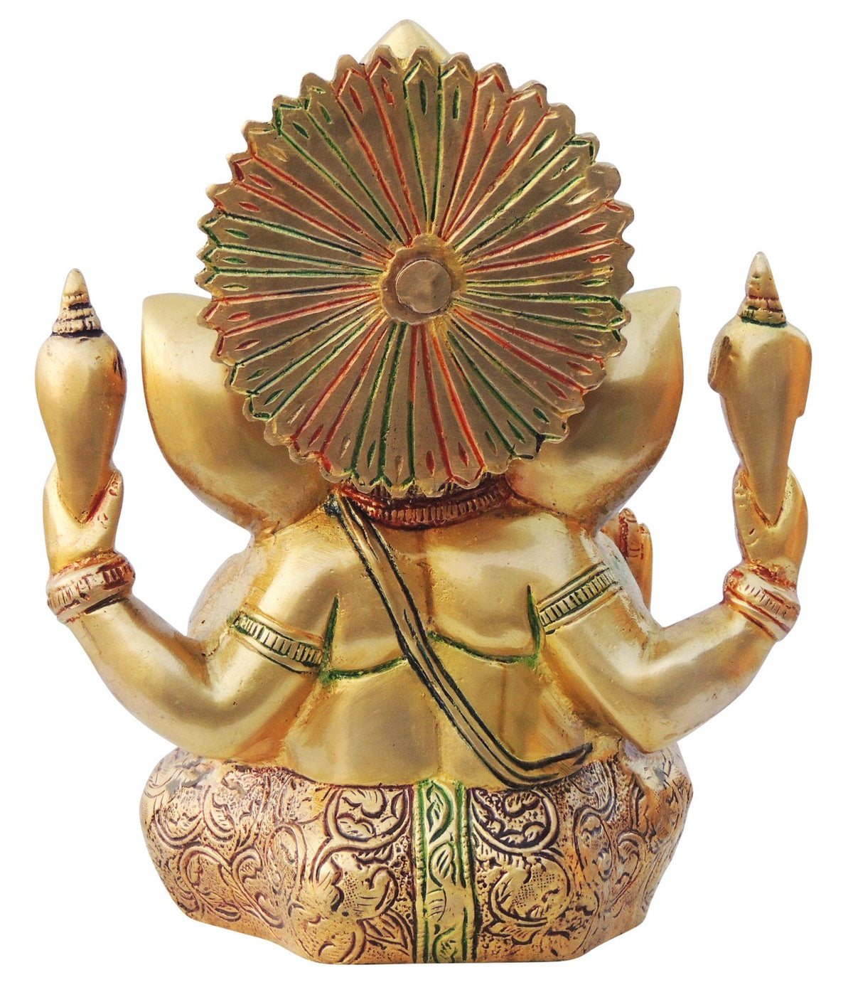 Brass Showpiece Ganesh Ji Statue - 7*4*8.5 Inch (BS668 Y)