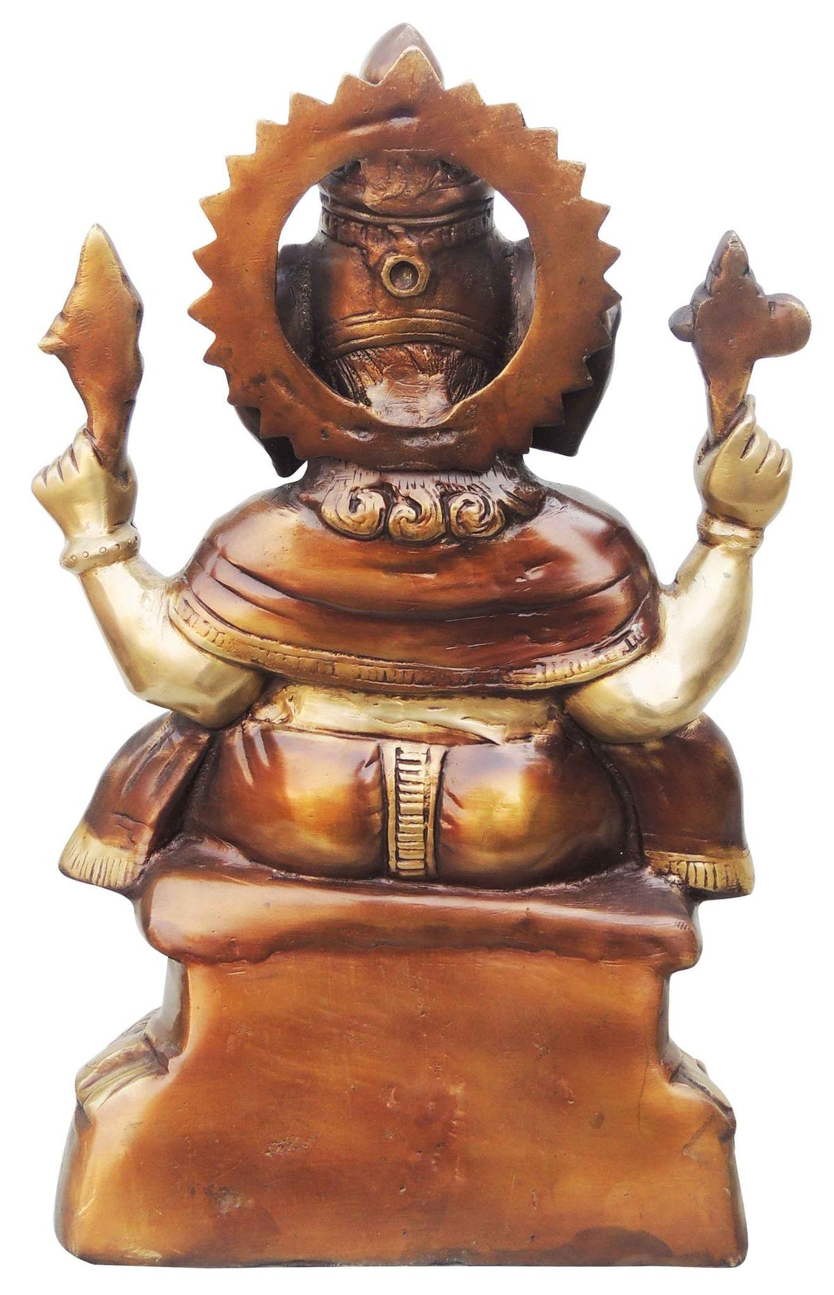 Brass Showpiece Ganesh Ji Statue - 11*6.5*17.2 Inch (BS679)