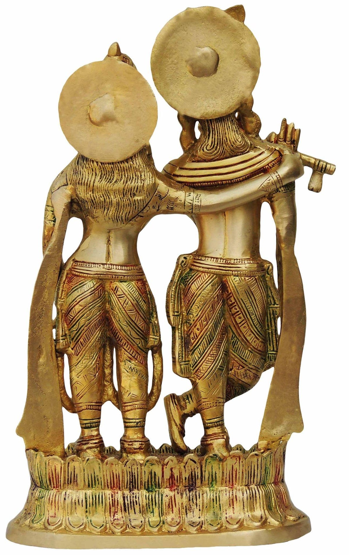 Brass Radha Krishna statue-7.5*3.5*12.8 (BS688 A)
