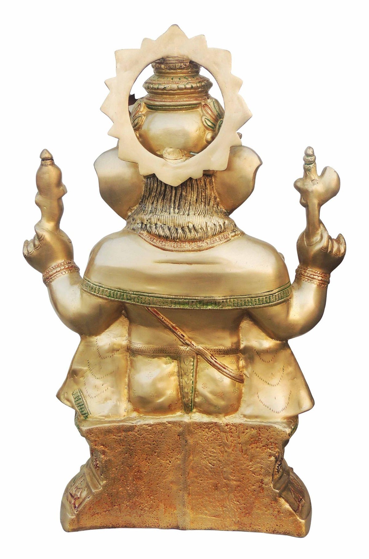 Brass Showpiece Ganesh Ji Big Statue - 18*11.8*26.8 Inch (BS739)