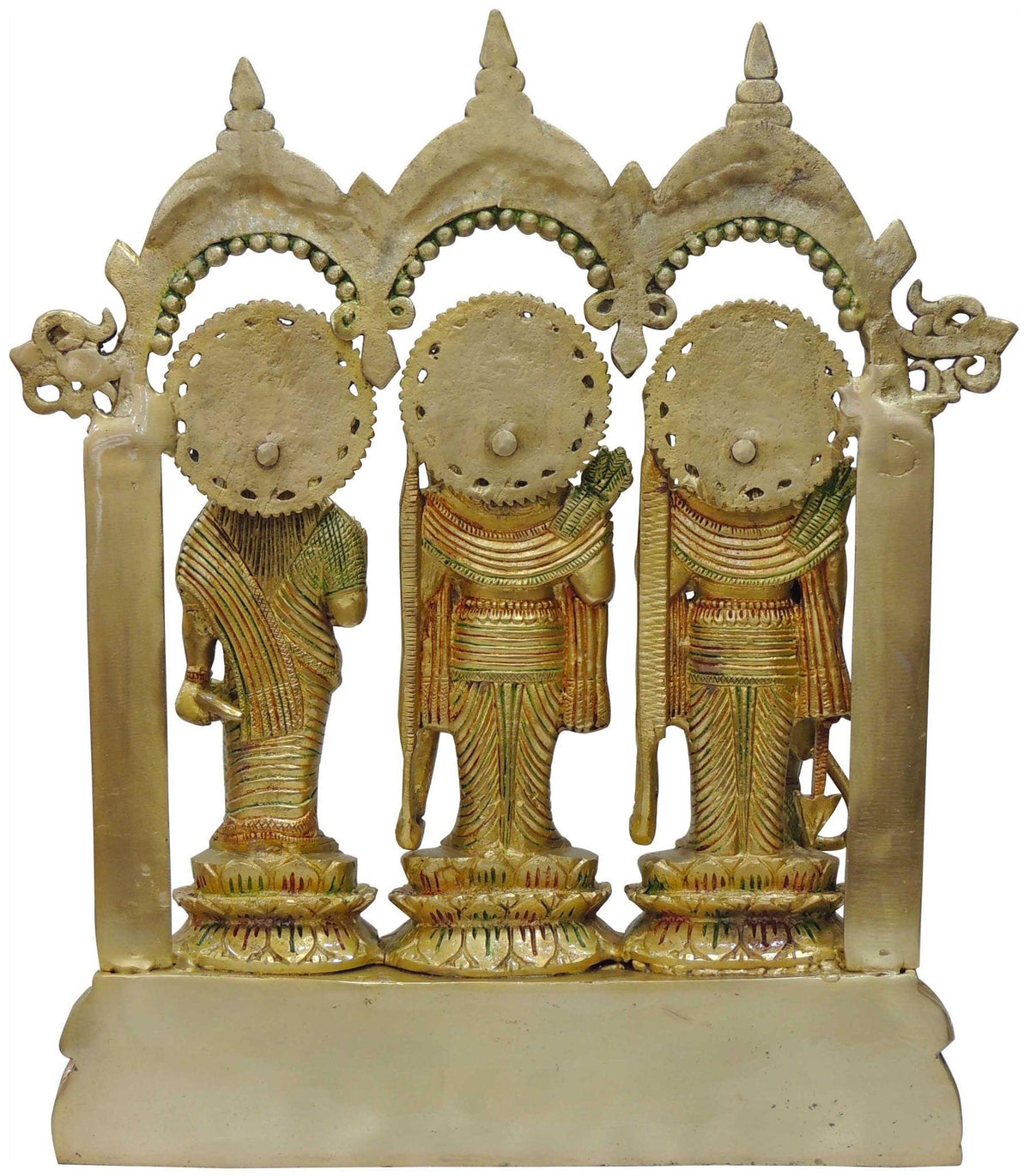 Brass Showpiece Ram Darbar Stone God Idol Statue  - 10*5*14 inch (BS330)