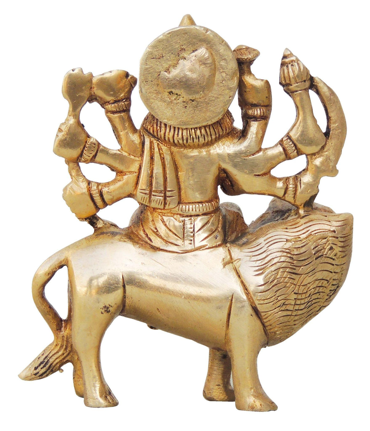 Brass Showpiece Durga Ji God Idol Statue - 3.5*1.5*4 inch (BS745 A)