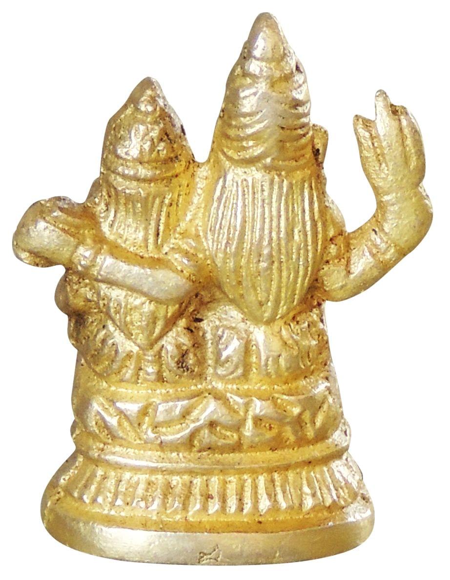 Brass Showpiece Shiv Parivar Colour Idol Statue  - 1*1*2 inch (BS760 X)