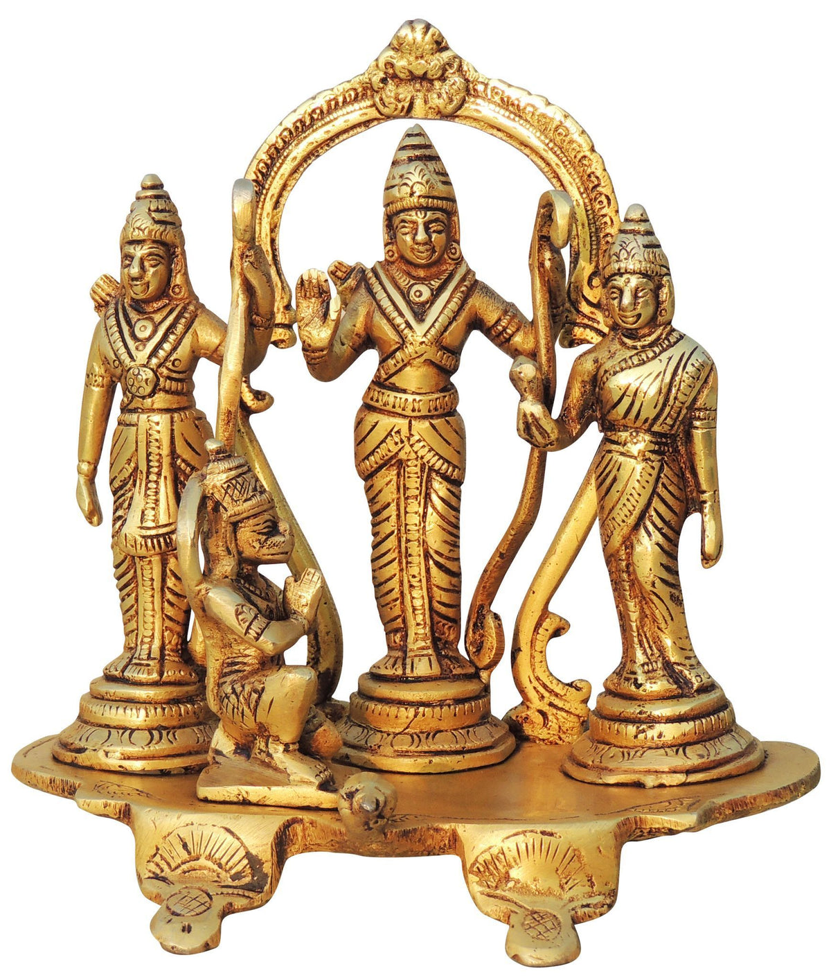 Brass Showpiece Ram Seeta ji Sitting Idol/ Statue -7*4*10 inch (BS1463 C)