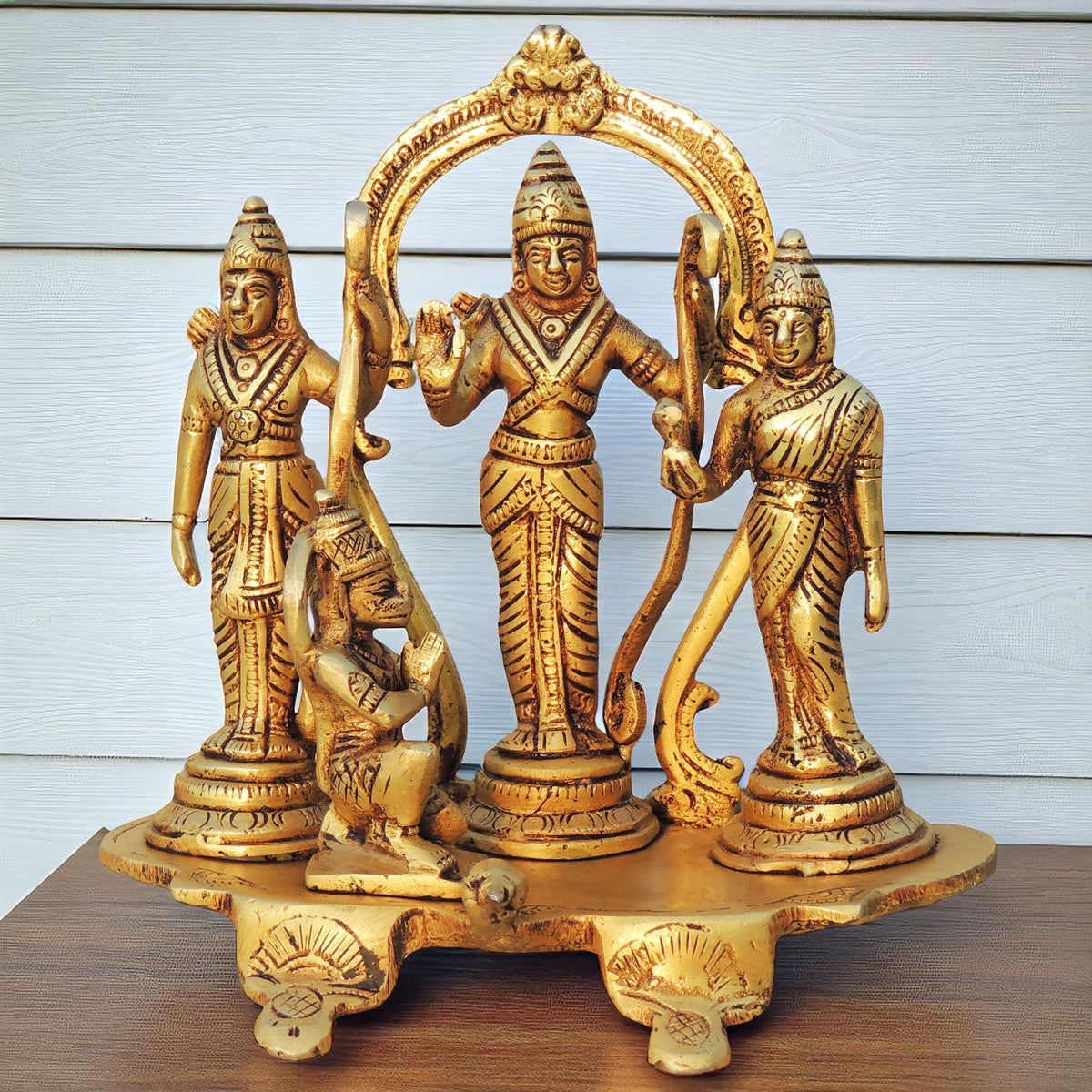 Brass Showpiece Ram Seeta ji Sitting Idol/ Statue -7*4*10 inch (BS1463 C)