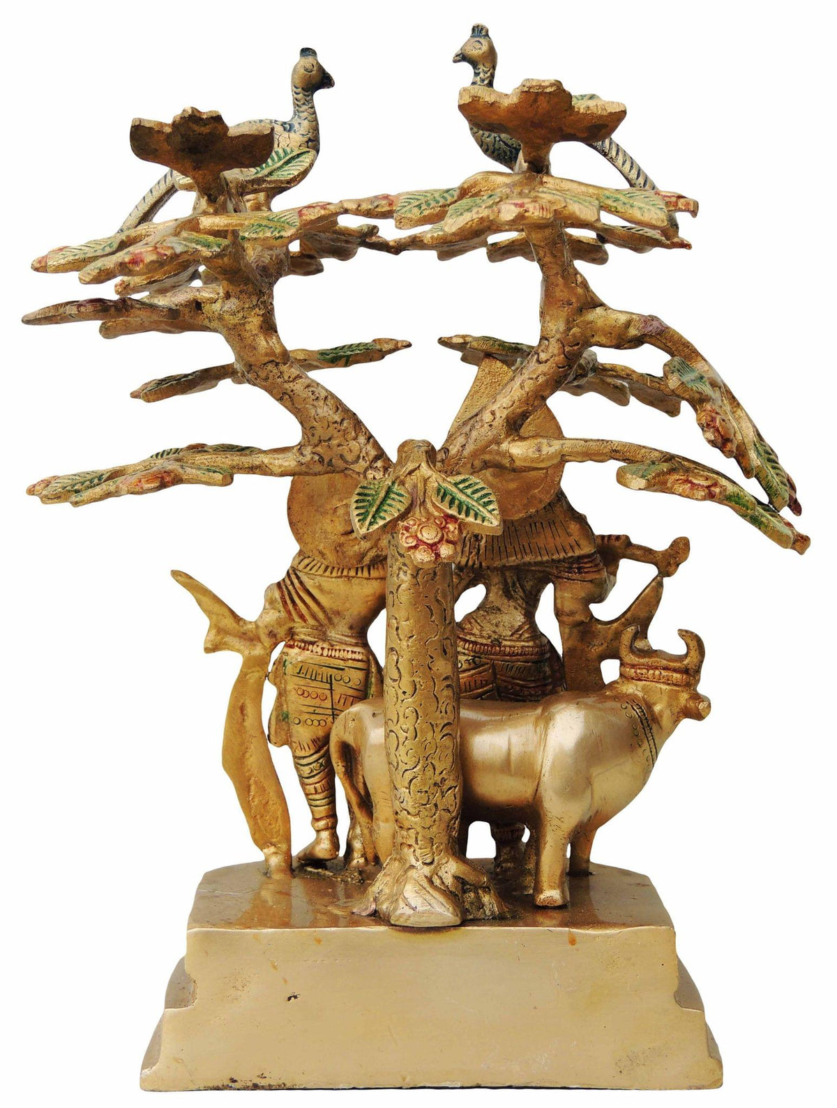 Brass Radha Krishna Tree-7.5*6*10 (BS828 A)