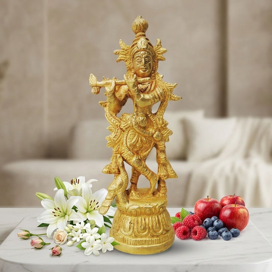 Brass Krishna Normal Statue-2.5*2*7 (BS844 A)