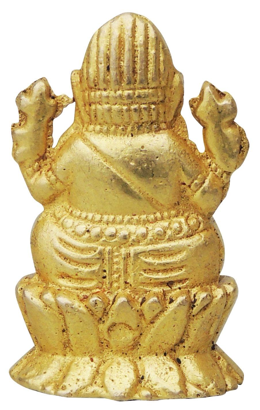 Brass Showpiece Ganesh Ji Statue - 1.5*1*2 Inch (BS858 A)