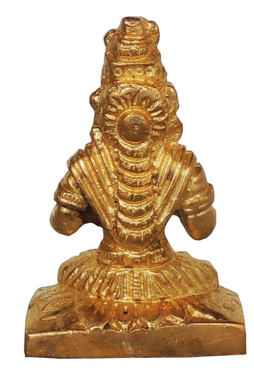 Brass Showpiece Parvati Ji Idol Statue  - 1.6*1*2.3 inch (BS872 A)