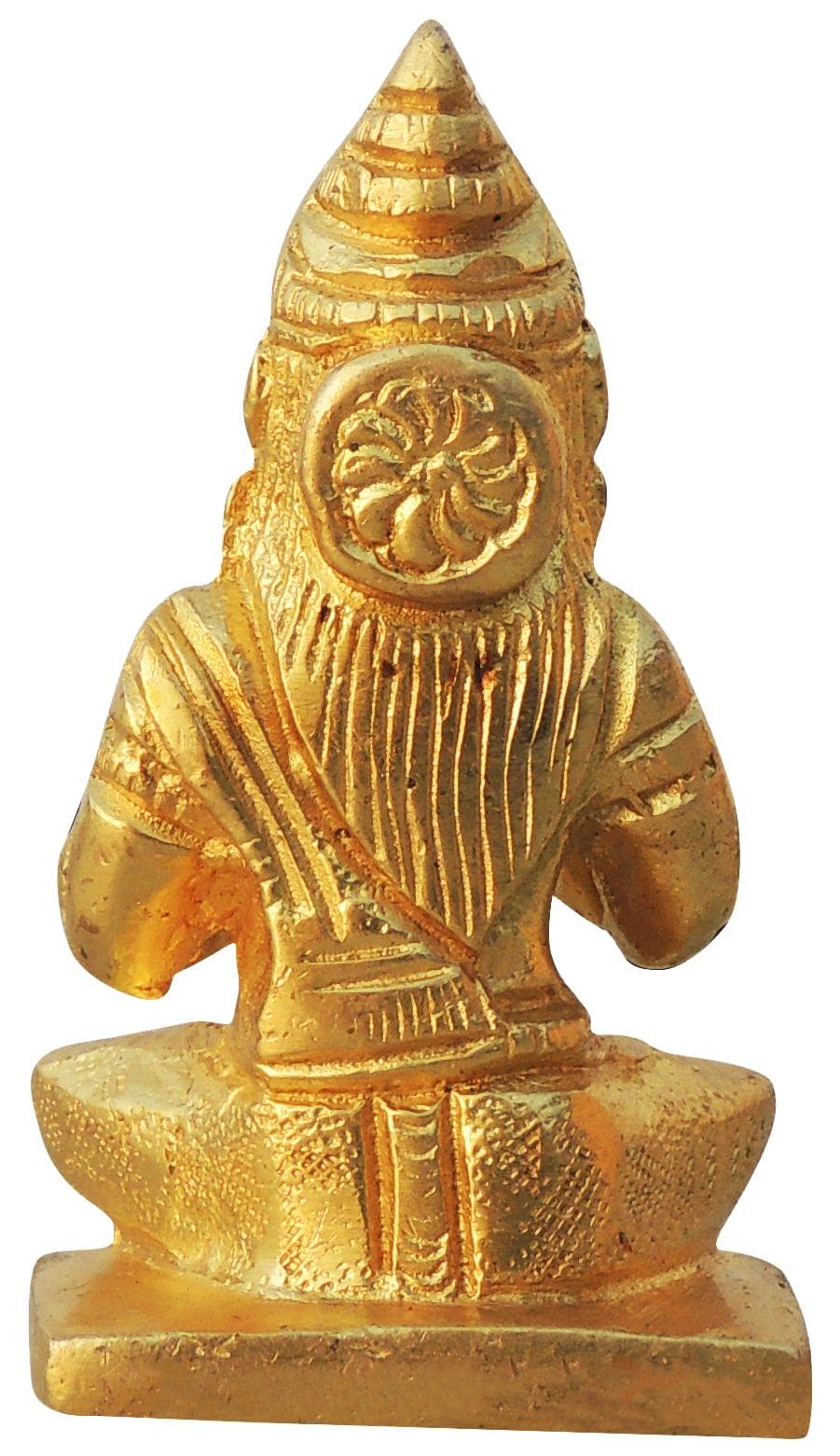 Brass Showpiece Parvati Ji Idol Statue  - 1.5*1.2*2.7 inch (BS872 D)