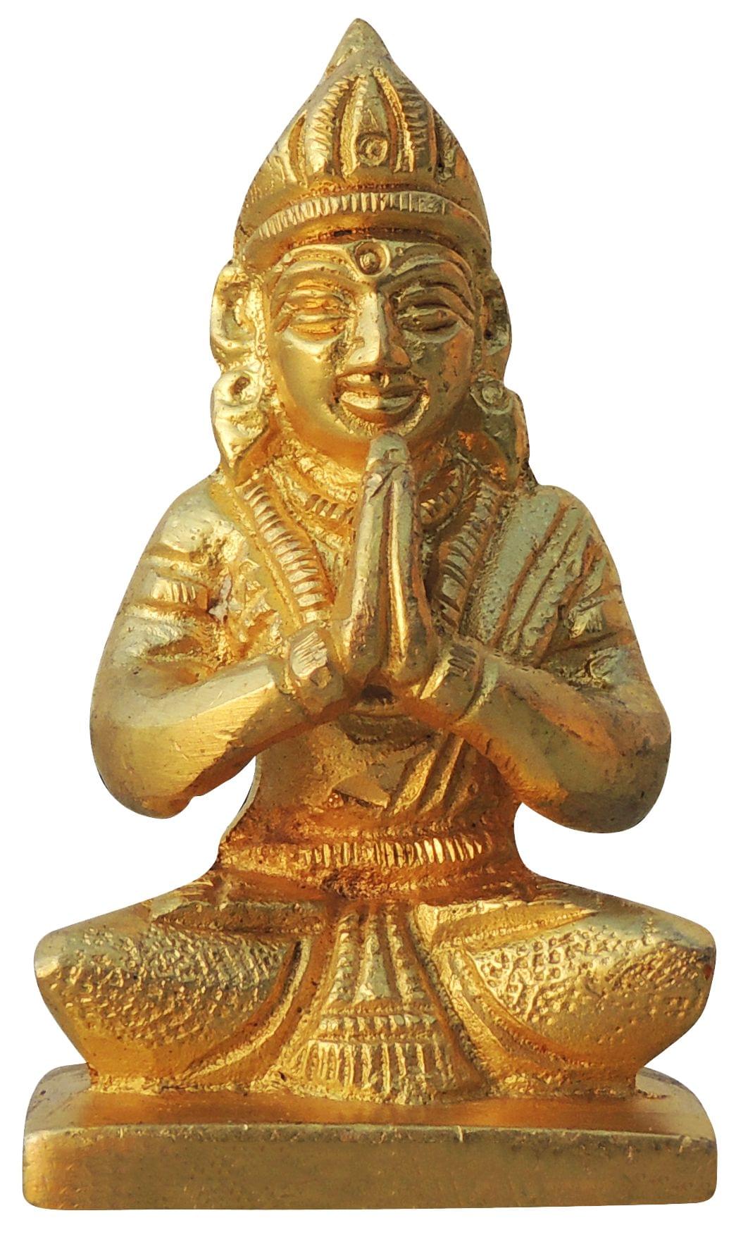 Brass Showpiece Parvati Ji Idol Statue  - 1.5*1.2*2.7 inch (BS872 D)