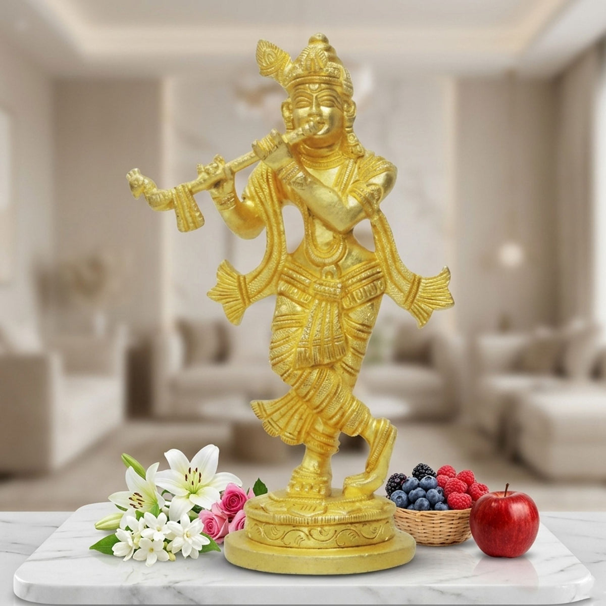 Brass Krishna Super Fine Finish Idol-4.5*2.5*7 (BS882 A)