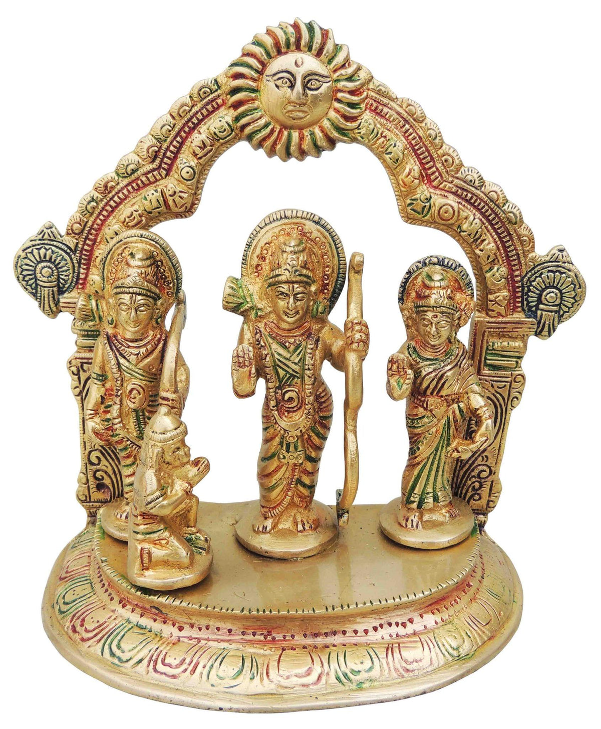 Brass Showpiece Ram Ji Statue - 5.3*5.3*15 Inch (BS886 R)